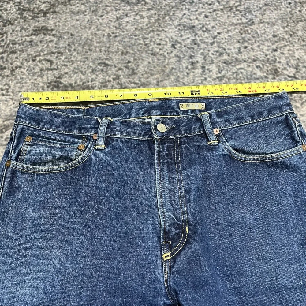 Vintage Polo Ralph Lauren Jeans Mens‎ 36x29 Blue Straight Denim Preppy 2000s